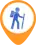 GR Wandelroute camping icon