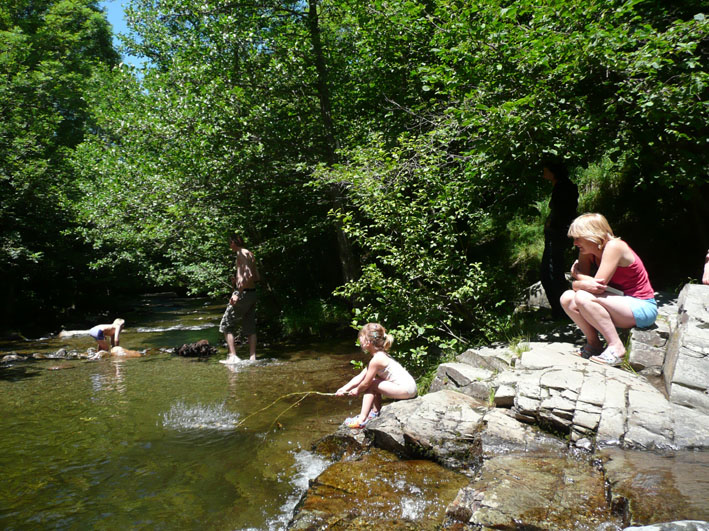 Camping Ascou la Forge riviertje