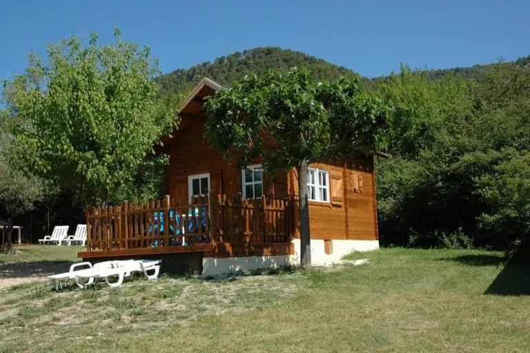 Camping De La Gautière Drome chalet huren 768x511